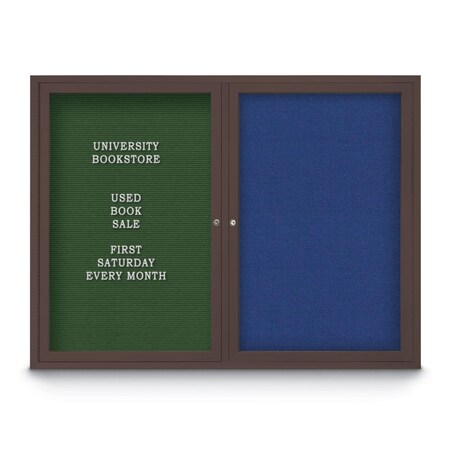 United Visual Products Corkboard, 24"x36", Cinnabar/White UV402PLUS-WHITE-CINNABA